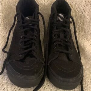 Vans Classic black high tops, women’s size 5.5.